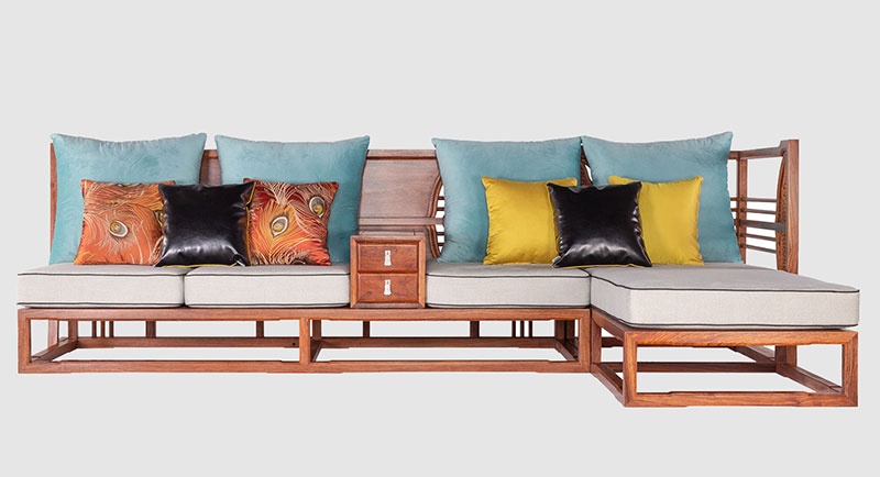 珠海中式家居装修实木沙发组合家具效果图